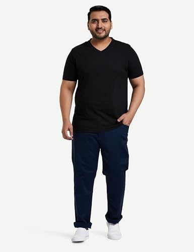 Image of Amazon Brand - Symbol Men's Solid Cotton T Shirt | Plain | V Neck | Half Sleeve-Regular Fit | Combo Pack of 3 (Available in Plus Sizes)