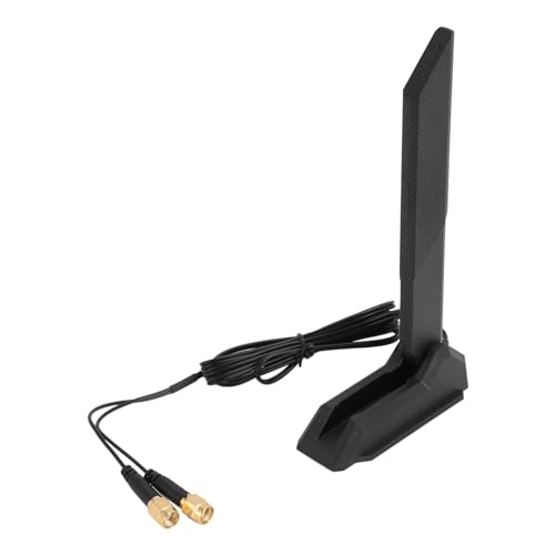 2.4Ghz 5Ghz 6Ghz External WiFi Antenna with SMA Connector, 12dBi High Gain, Magnetic Base for Gaming Motherboard WiFi Router Computer Network Devices
