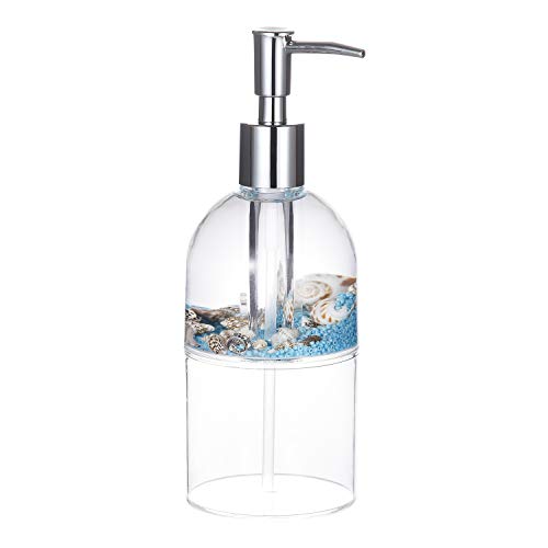 Locco Decor 4 Piece Acrylic Liquid 3D Floating Motion Bathroom Vanity Accessory Set Conch