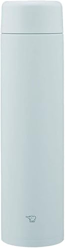 Zojirushi SM-GA72-HL Botella de agua sin costuras, gran capacidad, 24.3 fl oz (24.3 fl oz), tornillo, taza de acero inoxidable, gris hielo, lavadora