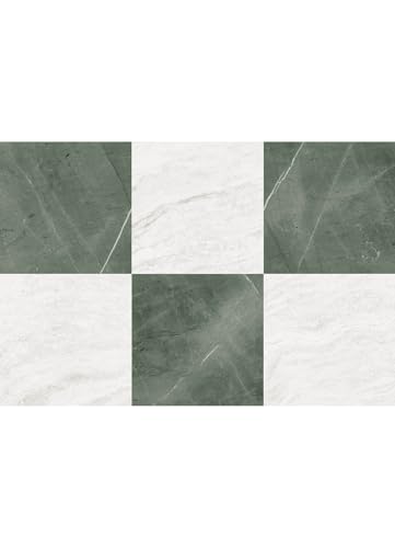 FloorPops x Chris Loves Julia Bonneville Jade Peel and Stick Floor Tiles, FP6332