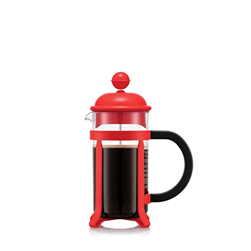 Bodum JAVA Cafetera de pistón, montaje y tapa de plástico, 3 tazas, 0,35 l, SAN