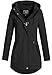 Eight 2 Nine Damen Softshelljacke LETN-041 Kurzmantel mit Kapuze black (003) L MI 4 günstig Kaufen-Eight 2 Nine Damen Softshelljacke LETN-041 Kurzmantel mit Kapuze black (003) L