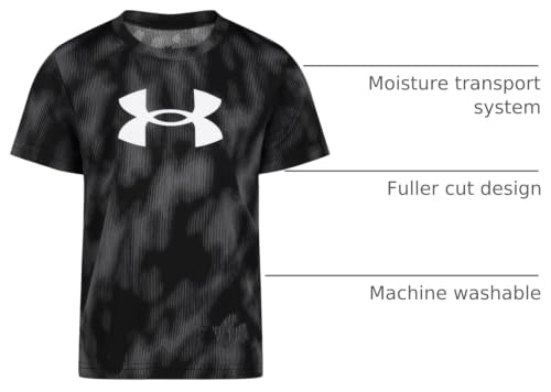 Image of Under Armour Boys' Short Sleeve Core Graphic T-Shirt, Lightweight & Breathable, Relaxed Fit