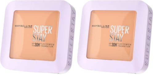 Image of Maybelline New York Super Stay Flex Powder Foundation, 220 (Pack of 2)