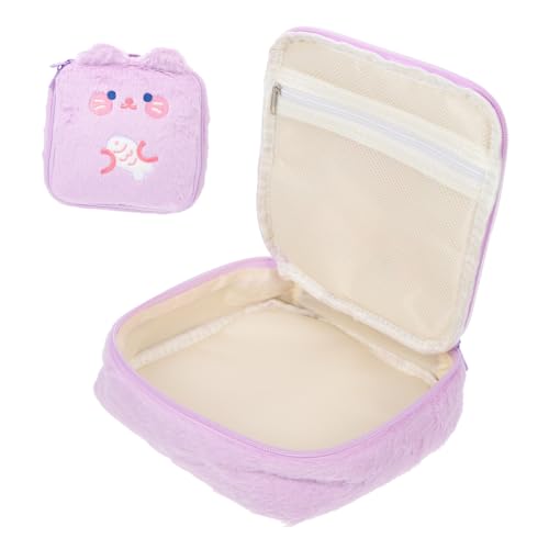 Beaupretty ぬいぐるみ 収納 バッグ 生理用品 パッド バッグ 化粧品 バッグ おしゃれ 収納 バッグ メイクアップ バッグ ダッフル バッグ 旅行用 うさぎ 装飾 旅行 メイクアップ バッグ