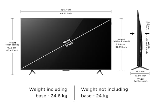 Image of TCL 189 cm (75 inches) 4K Ultra HD Smart QLED Google TV 75T8C