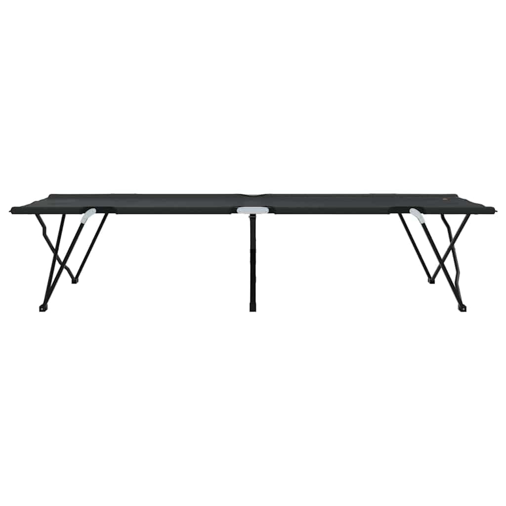 Generisch Klapp Schlafbett fürs Camping 2 pcs Schwarz 206 x 76 x 74 cm,Sportartikel,Outdoor-Aktivitäten,Camping Wandern,Camping-Möbel,Feldbetten-42003169
