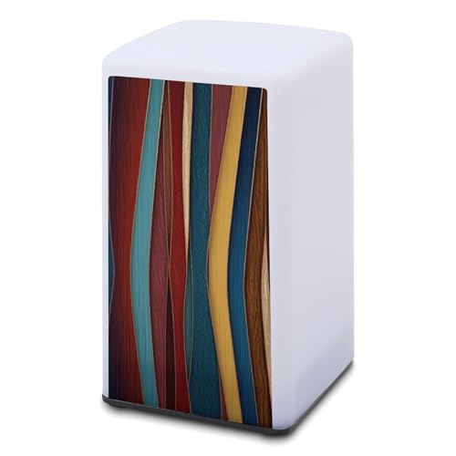 Petite lampe de bureau à rayures colorées et intensité variable