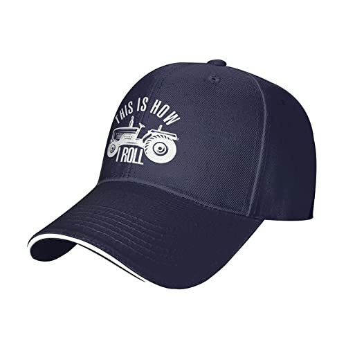 Baseball Cap So Rolle Ich Bauer Oder Traktor Trucker Hut Unisex Baseballkappe Verstellbare Baseballmütze Für Outdoor Running Reisen