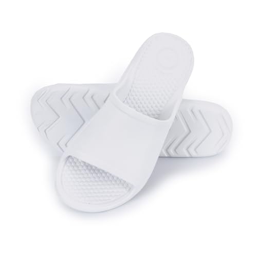 Image of Totes Men's Everywear Slide Sandals Lightweight Waterproof Comfort Slides with Cushioned Footbed for Pool, Beach & Everyday Wear
