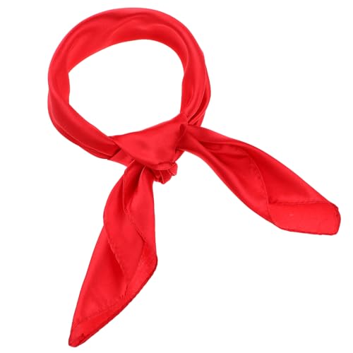 Silk Scarf for Women Chiffon Neck Scarf Square Bandana Silk Scarves Handkerchief Retro Head Handbag Bag Scarf Mime Costume
