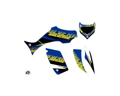 Kit deco quad Flow amarillo compatible con Yamaha Wolverine 350 y 450 de 2006 a 2009 2