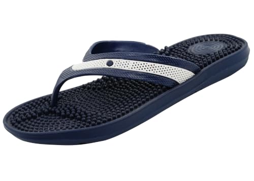 Image of Bata Men's Massaging Flip Flops, Grey