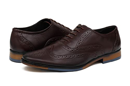 Image of ARAMISH Men Genuine Leather Formal Brogue Shoe