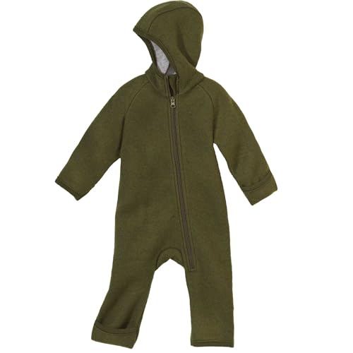 Combinaison Disana Zipp-Overall anti-froid en laine bio pour nouveau-né