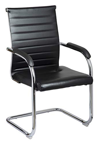 Image of MBTC Octave Office Executive Visitor Chair (Metal, Black)