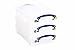 Produktbild Really Useful Box 3 x Aufbewahrungsbox 4,0 Liter - für A4 Papier - transparent