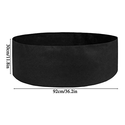 Fabric Raised Planting Bed,50 Gallon Garden Grow Bags Herb Flower Vegetable Plants Bed Round Planter,Purple,Dia36 X 12" #TOP7