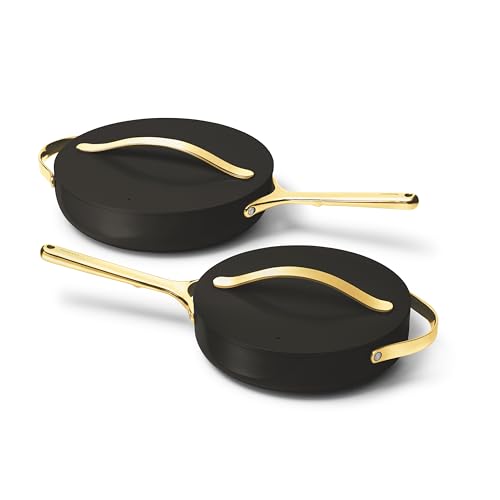 Image of Caraway 10in (3qt) Saute Pan + 12in (4.5qt) Saute Pan Duo Black