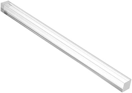 uxcell Acrylic Square Rod,0.6 x 0.6 x 10inch Clear,Solid Plastic PMMA Bar Stick