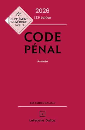 Code pénal 2026 123ed - Annoté (Codes Dalloz Universitaires et Pro)