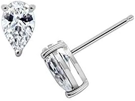 Amazon Collection Sterling Silver Infinite Elements Cubic Zirconia Stud Earrings