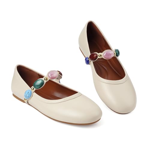 Image of Ballet Flats Mesh Shoes for Women Mary Janes Flats | Wide Feet Options, Woven Mesh Flats, Soft Cushion, Comfortable Ballerina Flats, Casual, Dress Shoes, Daily, Work, Versatile