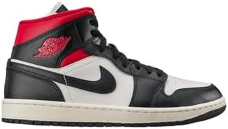 Nike Air Jordan 1 Mid, Tênis de ginástica masculino, Panda Zwart