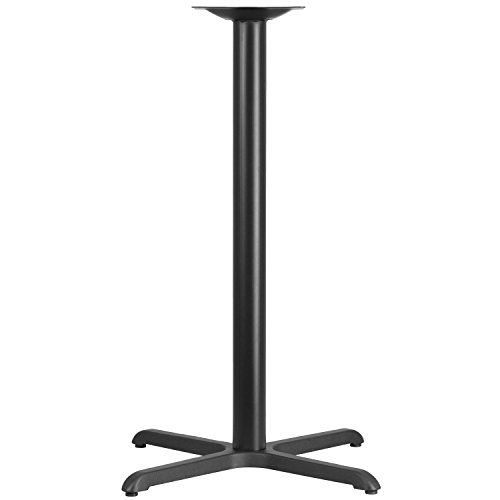 Flash Furniture Beverly 30'' x 30'' Restaurant Table X-Base with 3'' Dia. Bar Height Column