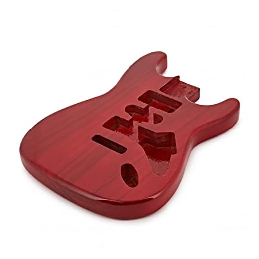 Cuerpo de guitarra eléctrica rojo estilo Strat DIY para reemplazar y reparar