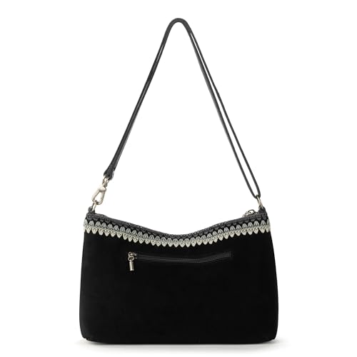Image of The Sak Lumi Convertible Crossbody Purse - Women's Handbag for Everyday & Travel, 3-in-1 Small Crossbody in Crochet & Leather