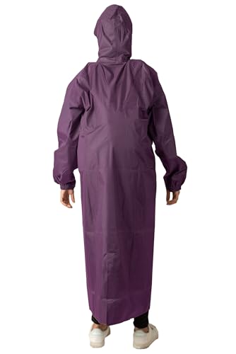 Image of THE DRY CAPE ; LET IT RAIN Women's Waterproof Rain Coat | Packable, Full Length with Hood & Pockets | Urban Commuter Rainwear