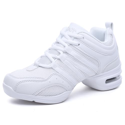 Hixingo Scarpe da Ballo Sportive Donna Fitness Ginnastica Sneakers Scarpe da Running Casual Traspirante Antiscivolo Jazz Moderno Comode Classiche Scarpe Danza Sneakers