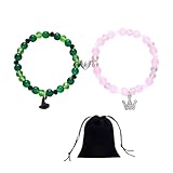 FveVqe 2PCS Wicked Bracelet with 1PCS Cloth Bag, Wicked Friendship Bracelet, Friendship Wicked Merchandise, Wicked Gifts for Girls and Suitable for Dating Anniversaries or Birthday