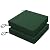 Favoyard Patio Chair Cushions 19 x 19 x 3 Inch Waterproof Outdoor Seat Cushions for Patio Furniture 3-Year Color Fastness Garden Sofa Couch Chair Pads with Handle & Adjustable Straps Set of 2, Green