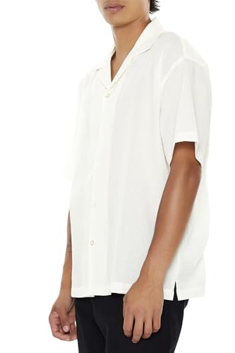 Chemise à col cubain en rayonne texturée de qualité supérieure - 3