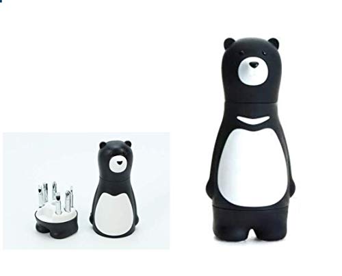 Men’s Gift 6 in 1 Cute Bear Precision Screwdriver Set,s2 Alloy Steel Quality,Home Appliance Furniture Household Repair Tool Kits for Electronic Devices