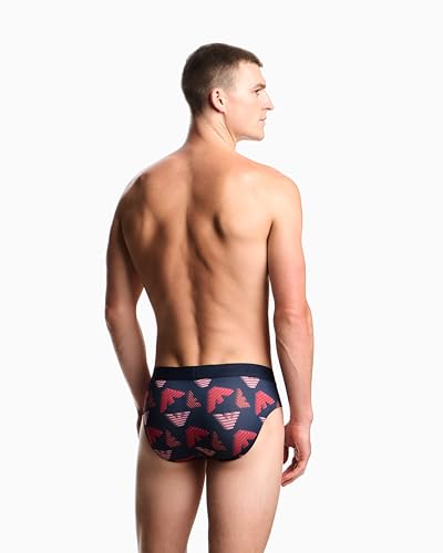Emporio Armani Men's All Over Printed Microfiber Brief4