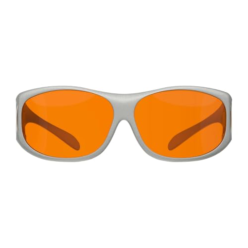 Image of Eyekepper 100% Blue Light Blocking Fit Over Glasses for Improve Sleep, Blue Light Glasses for Women Men Nighttime, Computer Protection Eyewear - Silver