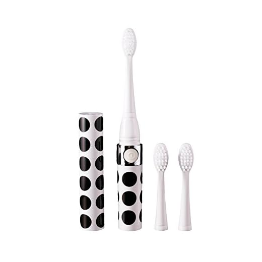 Sonicety Electric Toothbrush HI-923 Black Polka Dot (Portable/Travel Size)