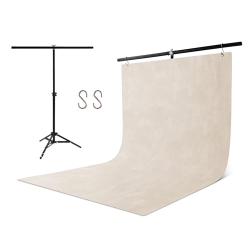 Pino Studio Photography Background Sheet - Beige Mortar(with Stand)