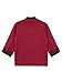 Aislor Unisex Chef Jacket Men's Chef Coat Restaurant Hotel Home Kitchen Uniform Burgundy X-Large