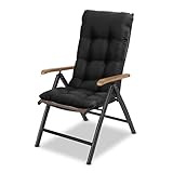 Hudhowks Cojín para silla mecedora – Cojín de jardín de alta elasticidad, sillas de ratán