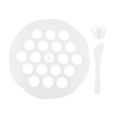 EXHUMKY 1 Juego molde de bola de hervida Raviolis de plástico herramientas caseras de raviolis molde para hacer dumplings suministros para el hogar páginas