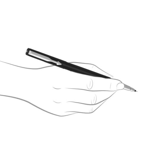 Image of Parker Vector Matte Black Chrome Trim| Roller Ball Pen| Ink Color : Blue | Corporate Gift | Elite Pen for Professionals