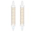 Bonlux R7s 118mm Ampoule LED, 15W Double Extrémité Lampe Linéaire J118 220V 1300 Lumen équivalent 130W Halogène Blanc Naturel 4000K pour Projecteur, Lampadaire, Salon, Jardin(Non-Dimmable, lot de 2)