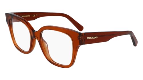 [FERRAGAMO] SF2952N 261 TRANSPARENT CARAMEL 53/19/140 �����p���K�l�t���[��
