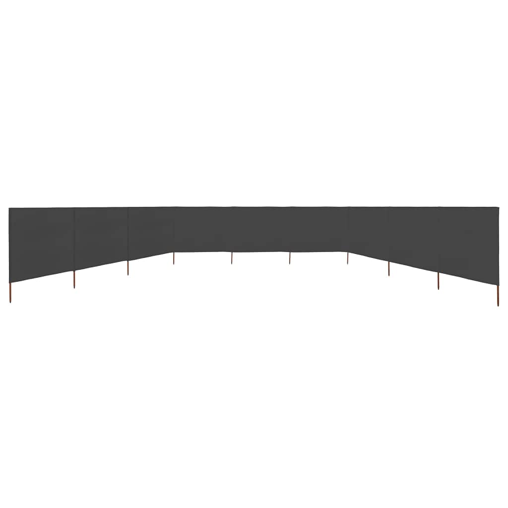 Homgoday 9-panelowy parawan z tkaniny 1200 x 160 cm antracyt, dekoracja, zewnętrzny parawan balkonowy ogród, przegroda zewnętrzna, na zewnątrz pogrzebowy ogród, separe przegroda zewnętrzna