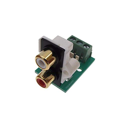 RCA Connector Audio Breakout Board Stereo Screw Terminals